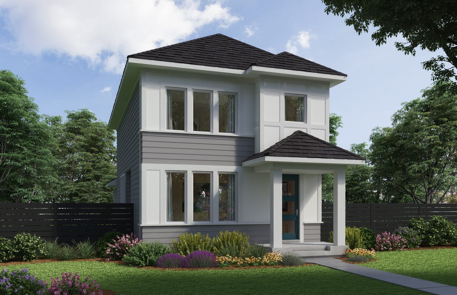 Exterior D Revival THREE Elevation B