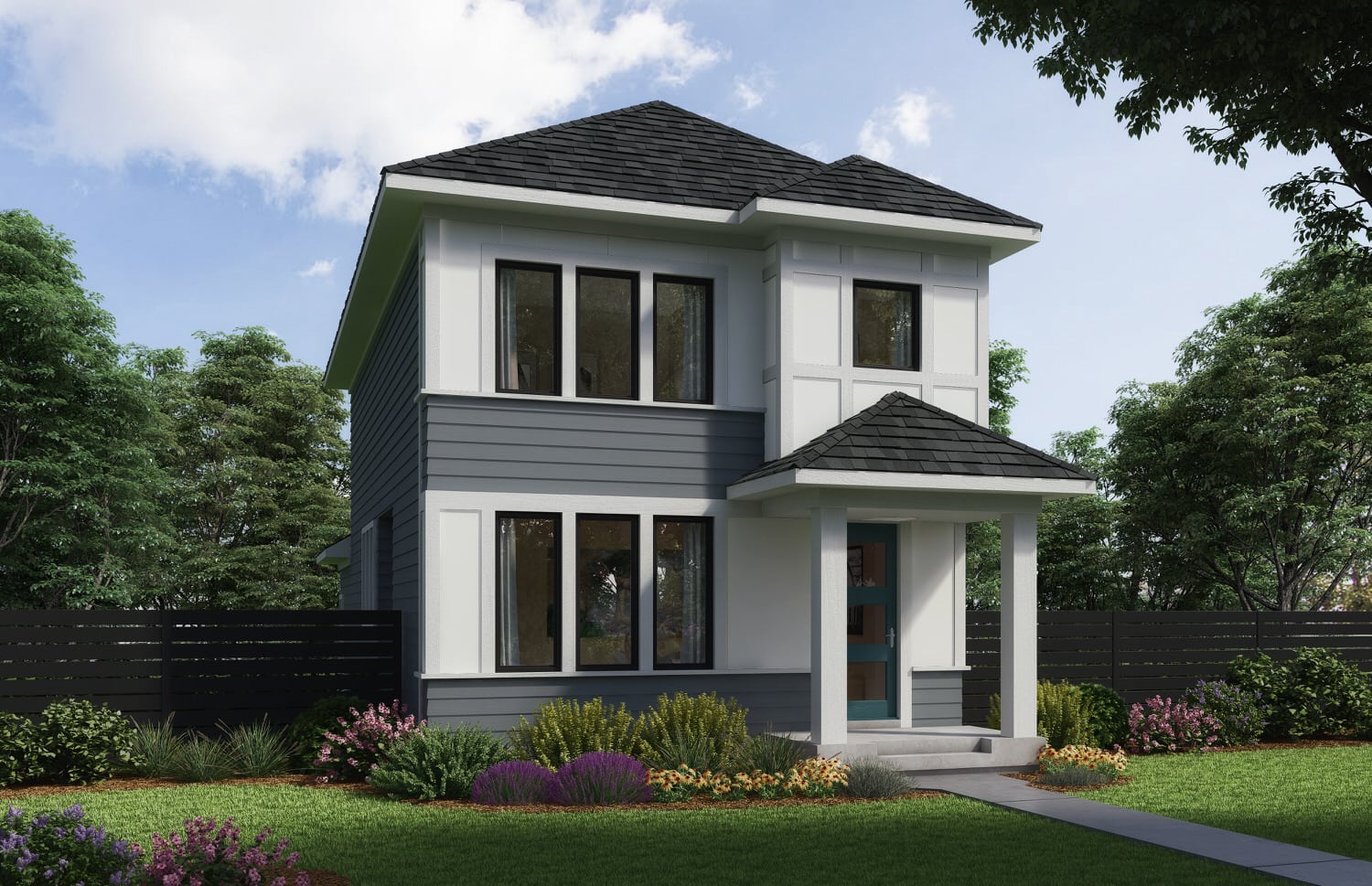 Exterior K Revival THREE Elevation B