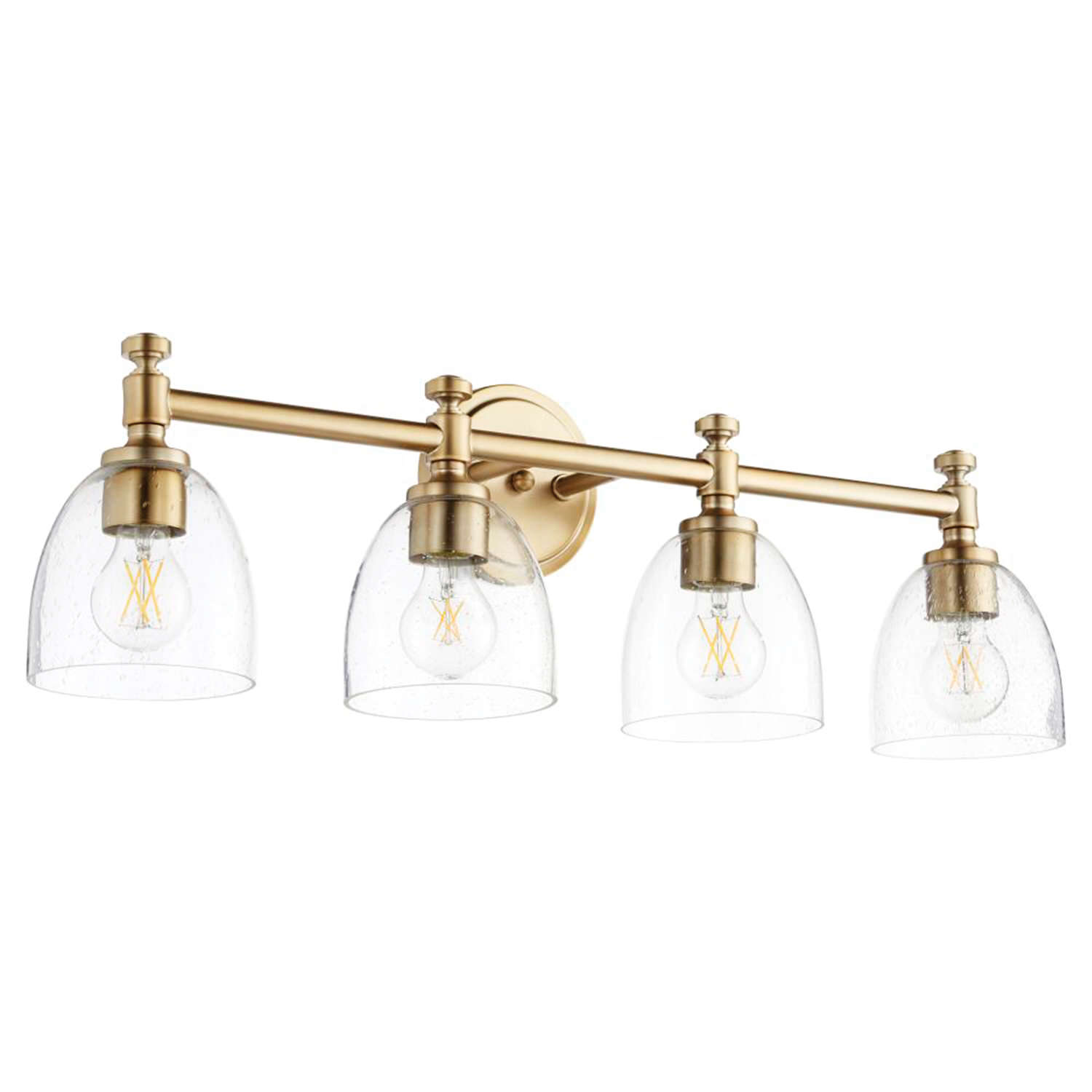 Quorum Rossington 4 Light - Aged Brass